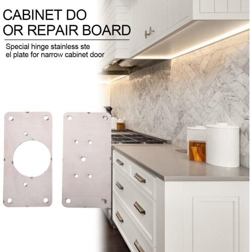 Hinge Repair Plate for Cabinet Furniture Drawer Window Stainless Steel Table Plates scharnier Door Hinger Accessories 1/2/3/4set