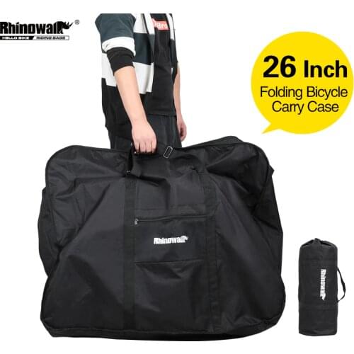 Rhinowalk 26 Inch Folding Bicycle Carry Bag Portable Cycling Bike Transport Case Travel Bicycle Accessories Bike Box