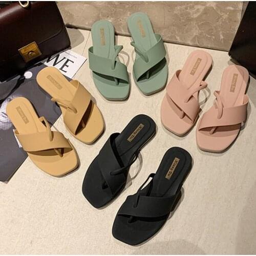 Slides Women Flip Flops Shoes Slippers Rhinestones Shoes Sandals Ladies Slide Beach Slipper Flip-flop Summer Sandals