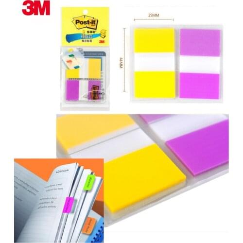 3M Post-it Indication Label 20*2 pages per pack 2 Color mixed 25mm*44mm Index Labels Classification Notes sample price