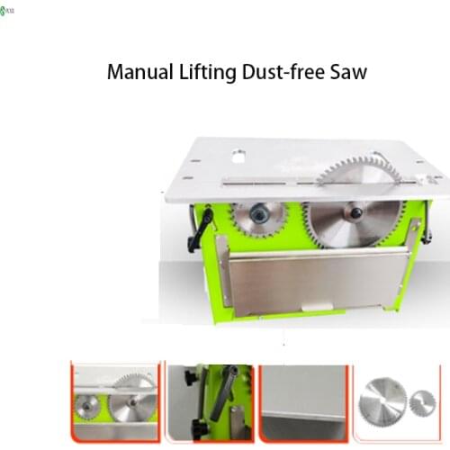 Woodworking saw table, multi-function flip table saw, folding precision portable track sliding table, small non-disassembly dust