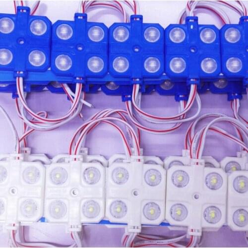 LED module DC12V WHITE COLOR high bright;20pcs a string;with concave lens LED lens module