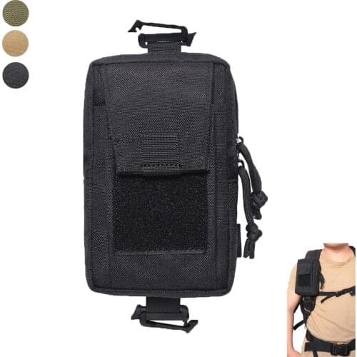 Tactical Molle Phone Pouch Military Shoulder Bag EDC Tool Waist Pack Accessory Pouch Fanny Pack for Hunting Outdoor