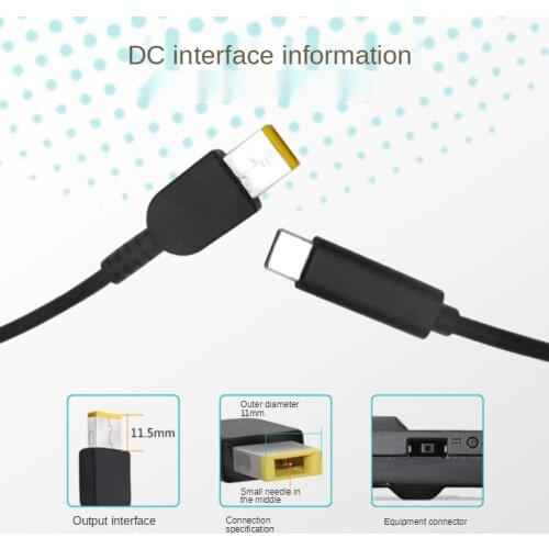 USB Type C PD Converter Universal Laptop Charging Cable Cord Dc Power Adapter for Dell Asus Lenovo Notebook Power Supply Cable