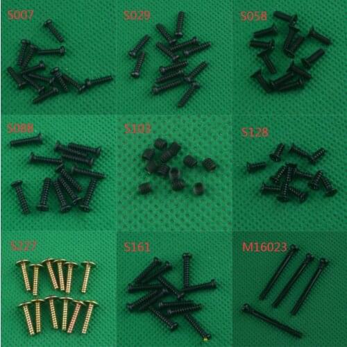 HBX 16889A 16889 SG1601 SG1602 RC Car Spare Parts Screws S007 S029 S058 S088 S103 S128 S161 S227 M16023