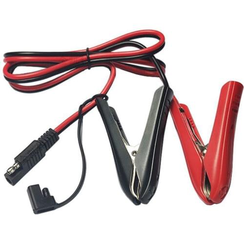 100CM 14AWG Alligator Crocodile Clip to SAE Connector Quick Release Quick Disconnect Car Solar Power Charging Extension Cable