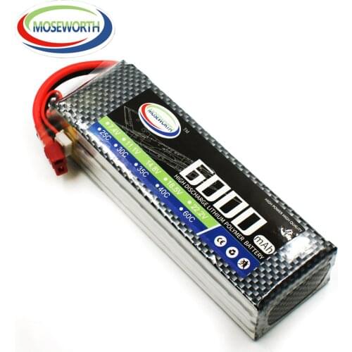 2021 RC Drone LiPo Battery 14.8V 6000mAh 60C LiPo 4S For RC Airplane Helicopter Truck Car Boat Tank