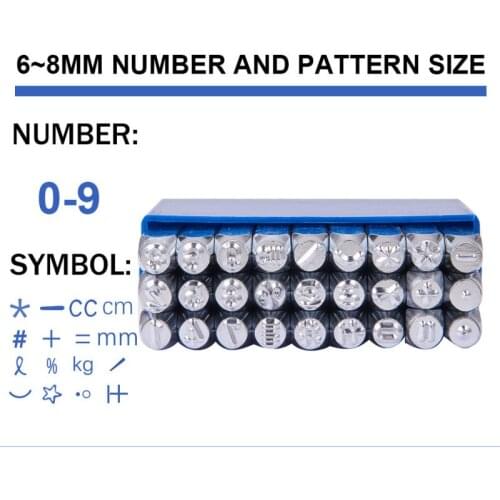 27pc/box Iron Seal Stamps Mixed Patterns DIY Jewelry Accessories Finding Making letters alphabet Supplies Necklaces Bracelets