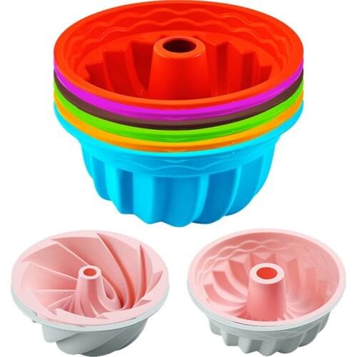 9 Inch Silicone Non-Stick Bakeware Cake Molds Gear Shape DIY Mousse Chiffon Pudding Jelly Ice Creams Toast Bread Baking Moulds