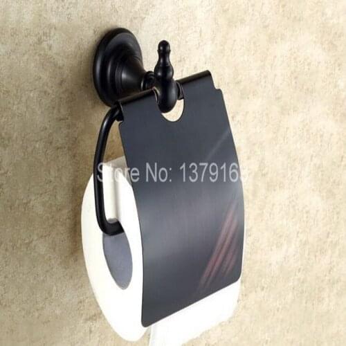Bathroom Accessories Black Oil Rubbed Brass Wall Mounted Toilet Paper Roll Holder Bathroom Fitting aba824