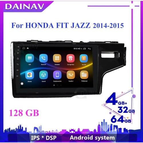 6+128GB Android 10.0 Car Autoradio Player For HONDA FIT JAZZ 2014 2015 Car Radio 2 Din Multimedia DVD Player GPS Navigation