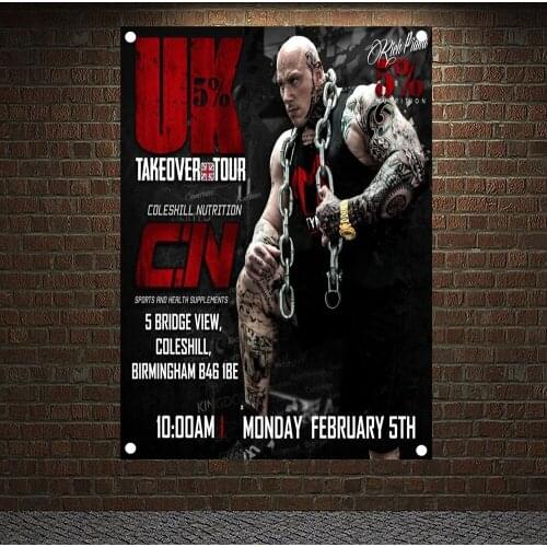 Workout Training Motivation Banners Flags Wall Hanging Gym Wallpaper Canvas Painting Print Art Boxing Gym Home Decoration Gift 4