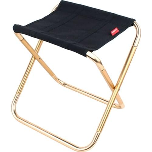CLS Portable Folding Stool Ultra Light Aluminium Alloy Outdoor Slacker Chair for Hiking Fishing Camping Seat with Carry Bag