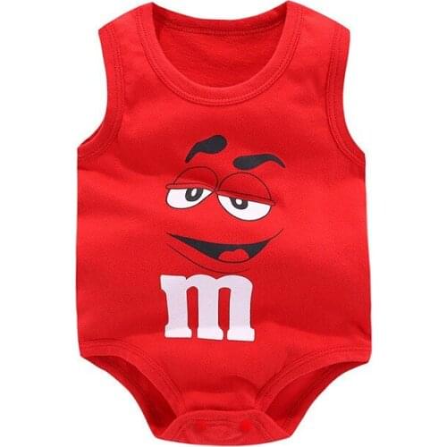 Baby Summer Climbing Clothes Newborn Baby Boys Sleeveless Triangle Cotton Thin Bodysuit Cotton Kids Baby Jumpsuit Clothing