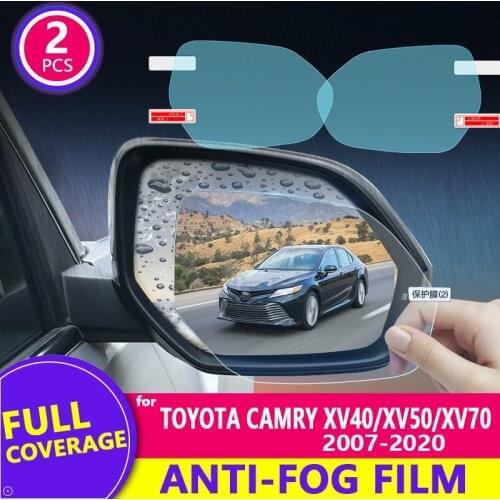 For Toyota Camry XV40 XV50 XV 70 Rearview Mirror Film HD Anti-Fog Anti-Scratch Rainproof Auto Mirror Sticker Car Accessories