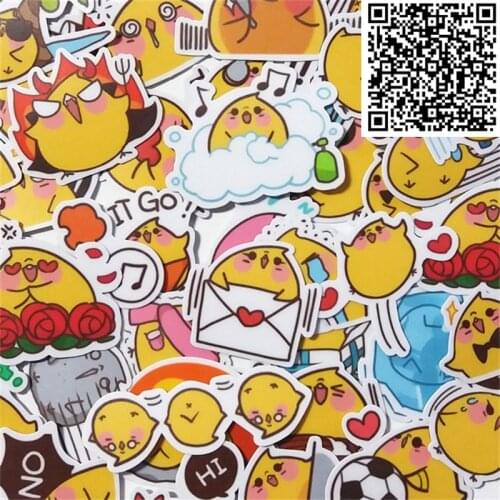 40 pcs Chick life story Waterproof Cap Creative Sticker For Skateboard Laptop Luggage Phone Styling Home Toy cartoon Stickers