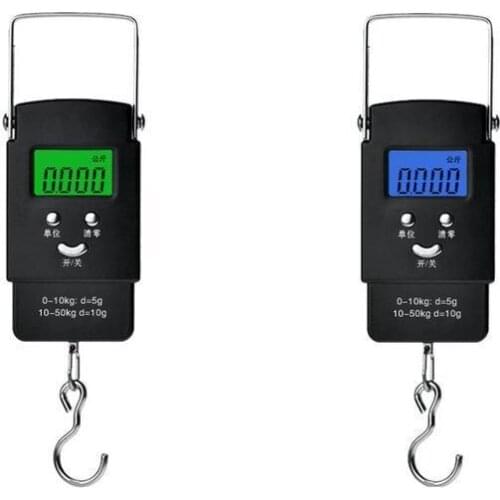 Electronic Scale Hand Hook Express 50kg Portable Household Mini Luggage Automatic Shut-down Backlight Low Voltage Display