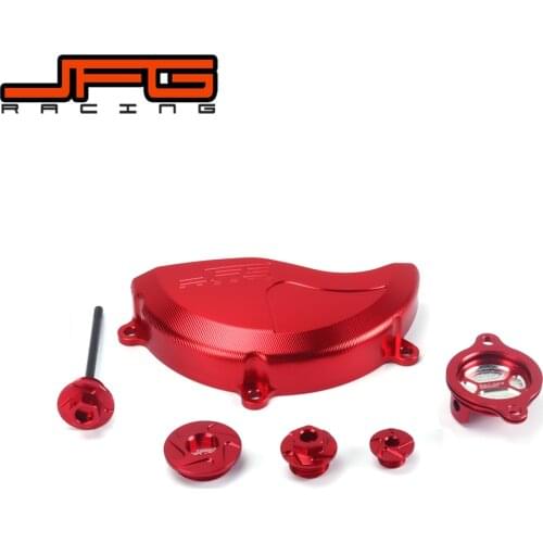 CNC Engine Cover Oil Filter Cap Oil Screw Dipstick Dip Set For Honda CRF250R CRF 250R 2010-2016