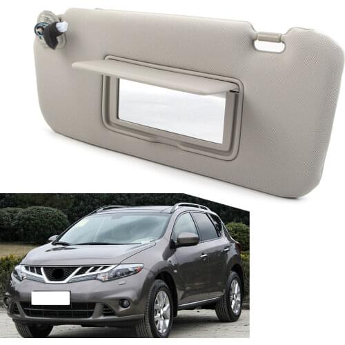 Left Side Car Sun Visor Shield Sunshade Replacement for Nissan Murano 2009 2010 2011 2012 2013 2014 96401-1AA1B Gray
