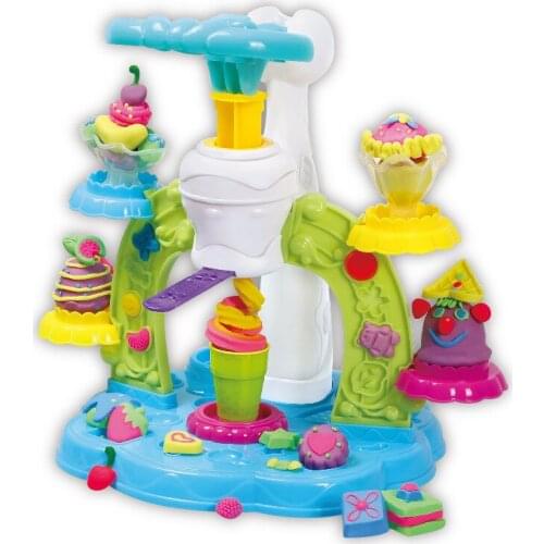 Multicolor Mud Ice Cream Tool Set Educates Children DIY Rubber Mud Home Toy Combination Parent-Child Interactive Game Gift