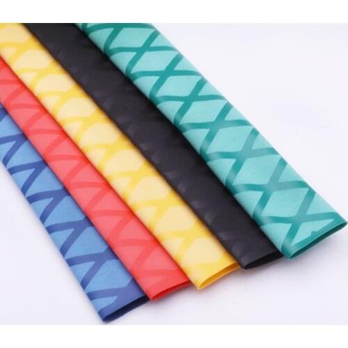 Non-slip Heat Shrink Wrap Tubing Fishing Rod DIY 5 colors 1M Handle Insulation Waterproof Racket Handle Grip