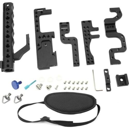 2021 New Aluminum Camera Cage with Top Handle Grip Protective Frame Case Camera System Mounting Bracket Compatible with GH3/GH4