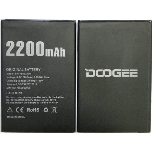 New BAT18532200 DOOGEE Battery 2200mAh Replacement Accumulators For DOOGEE X53 smart Phone+ in stock