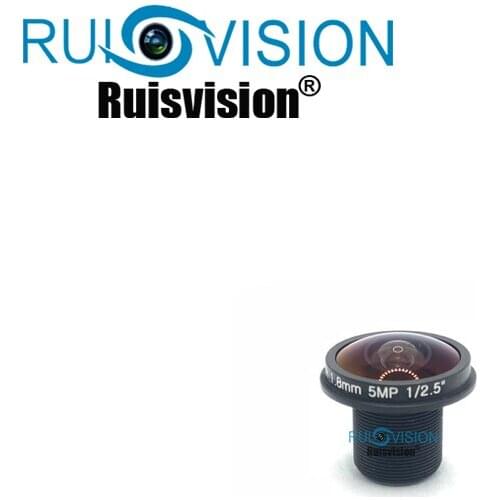 HD 5MP Pixel 1.8mm Fisheye Lens CCTV Camera Lens IR M12 Lens With 650nm IR Filter Not inductive infrared