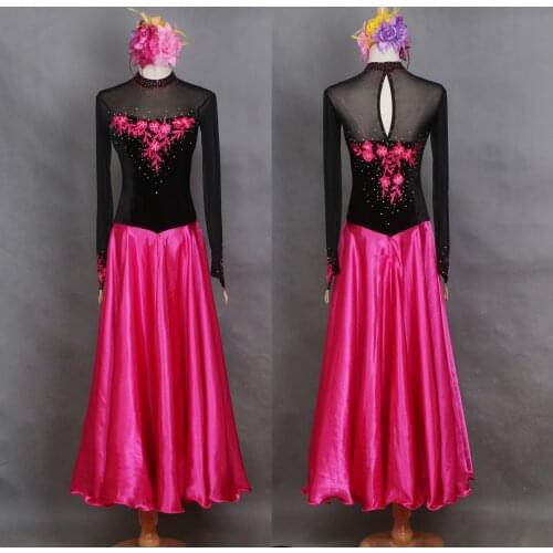 Ballroom dance competition dress women standard ballroom dress swing waltz dress rumba dance costumes social dress Embroidery