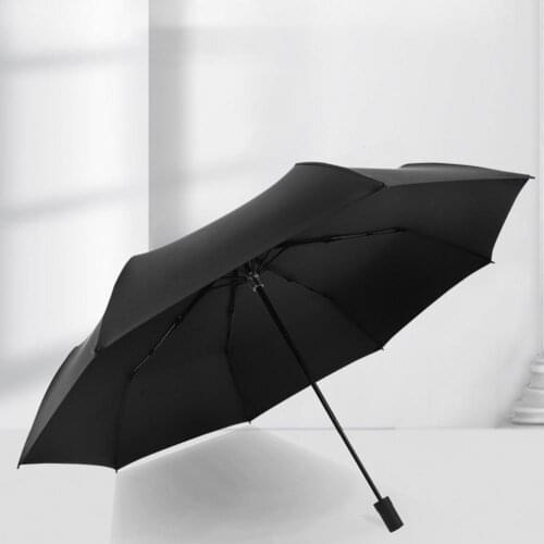 Umbrella Strong 3 Folding Plastic Fabric Outdoor Durable Windproof Umbrella for Shopping