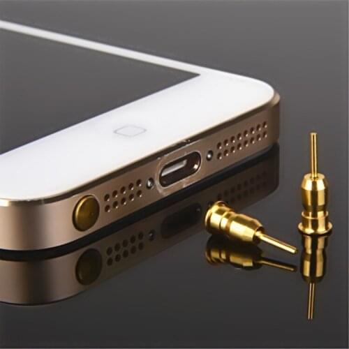 10pcs/lot Dustproof Plug For iPhone Smart Phone Anti Dust plug 3.5mm Earphone Jack & Sim Card Needle Mobile Phone Tool Tray