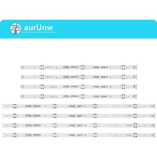 TV LED Array Bars For LG 49LH615V 49LH630V 49LH615V-ZE 49LH630V-ZJ 49LH6420-NE LED Backlight Strips Matrix LED Lamps Lens Bands