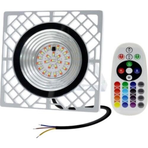 50W RGB Floodlight AC220V Outdoor Waterproof Spotlight with Remote Control for Wall Garden Street Square Floodlights Lamp