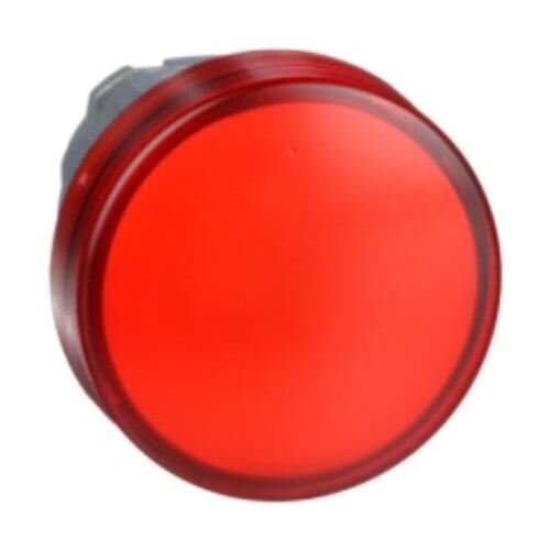 ZB4BV043 Red pilot light head Ø22 with plain lens for integral LED