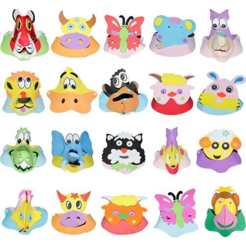 1pcs/ Free delivery Animal headdress Cartoon hat EVA animal hat party birthday Show children Preschool education Game show props