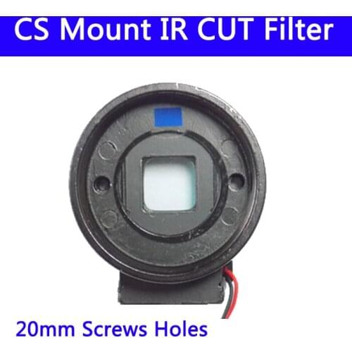 10pcs/lots CS Mount IR Cut filter double filter switcher for cctv IP AHD camera day/night 20MM lens holder 7215