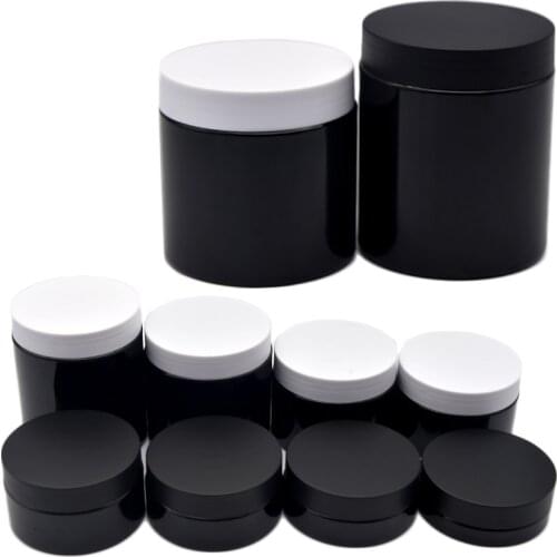 100pcs 30/50/80/100/120g Plastic Cream Bottle Refillable Cosmetic Body Lotion Jar Empty Mask Powder Container Butter Packaging