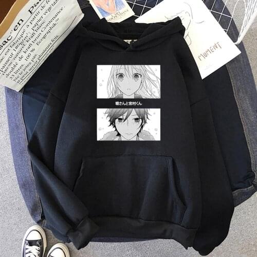 2021 Anime Horimiya Hori And Miyamura Printing Hoodies Women Men Sweatshirts Clothes Unisex Streetwear Harajuku Casual Clothing