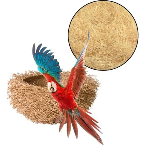 30g/pack Nature Jute Silk Yarn Nesting Material Fiber Aviary Birds Canaries Finches Nest