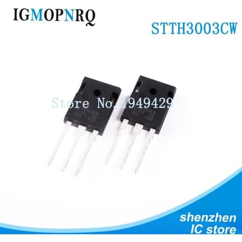 5PCS STTH3003CW STTH3003 TO-247 STTH3003C Rectifier 2x15 Amp 300 Volt new