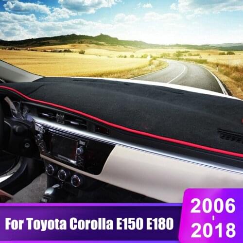 For Toyota Corolla E180 E150 2006 - 2018 2007 2008 2009 2010 2012 2014 2015 2018 Car Dashboard Cover Sun Shade Mat Accessories