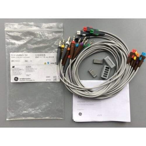 GE Imported MAC5000 Series ECG Machine ECG Lead Wire With Banana Connector
