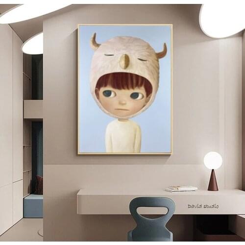 Graffiti POP ART Funny Cartoon Oil Painting Hand Made On Canvas Graffiti Art Oil Painting For Kids Wall Decoration