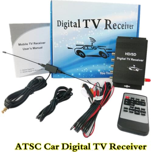 USA Car Digital TV Receiver Tuner Car ATSC Set Top Box for Car dvd player or LCD monitor