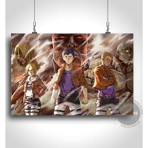 Canvas Anime Attack on Titan Pictures Home Manga Decoration Paintings Poster HD Prints Wall Art Modular Living Room