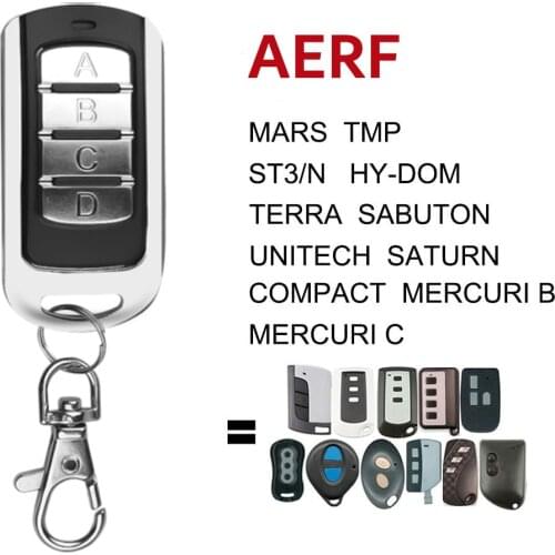 AERF COMPACT MERCURIB MARS UNITECH remote control rf universal gate garage AERF HY-DOM remote control 433.92MHz
