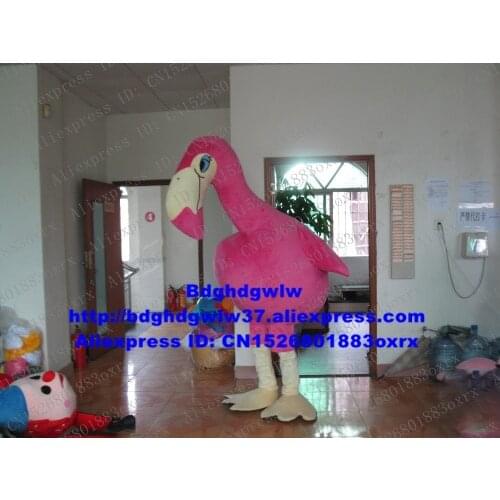 Pink Red Flamingo Mascot Costume Adult Cartoon Character Outfit Suit Hotel Restaurant Large-scale Activities zx2453