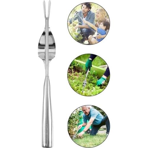 Multifunction Stainless Steel Manual Hand Weeder Weeder Garden Weeding Fork Gardening Tool Weeding Tool With Wood Handle