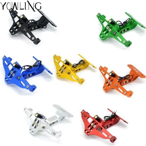 Motorcycle CNC License Plate Bracket Holder Frame for Kawasaki Ninja 300 Ninja 250R 300R Z750 Z800 Z1000 modified license plate