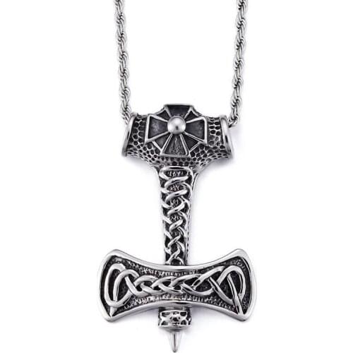 Stainless steel men 's jewelry wholesale retro personality titanium steel thunderbolt pendant